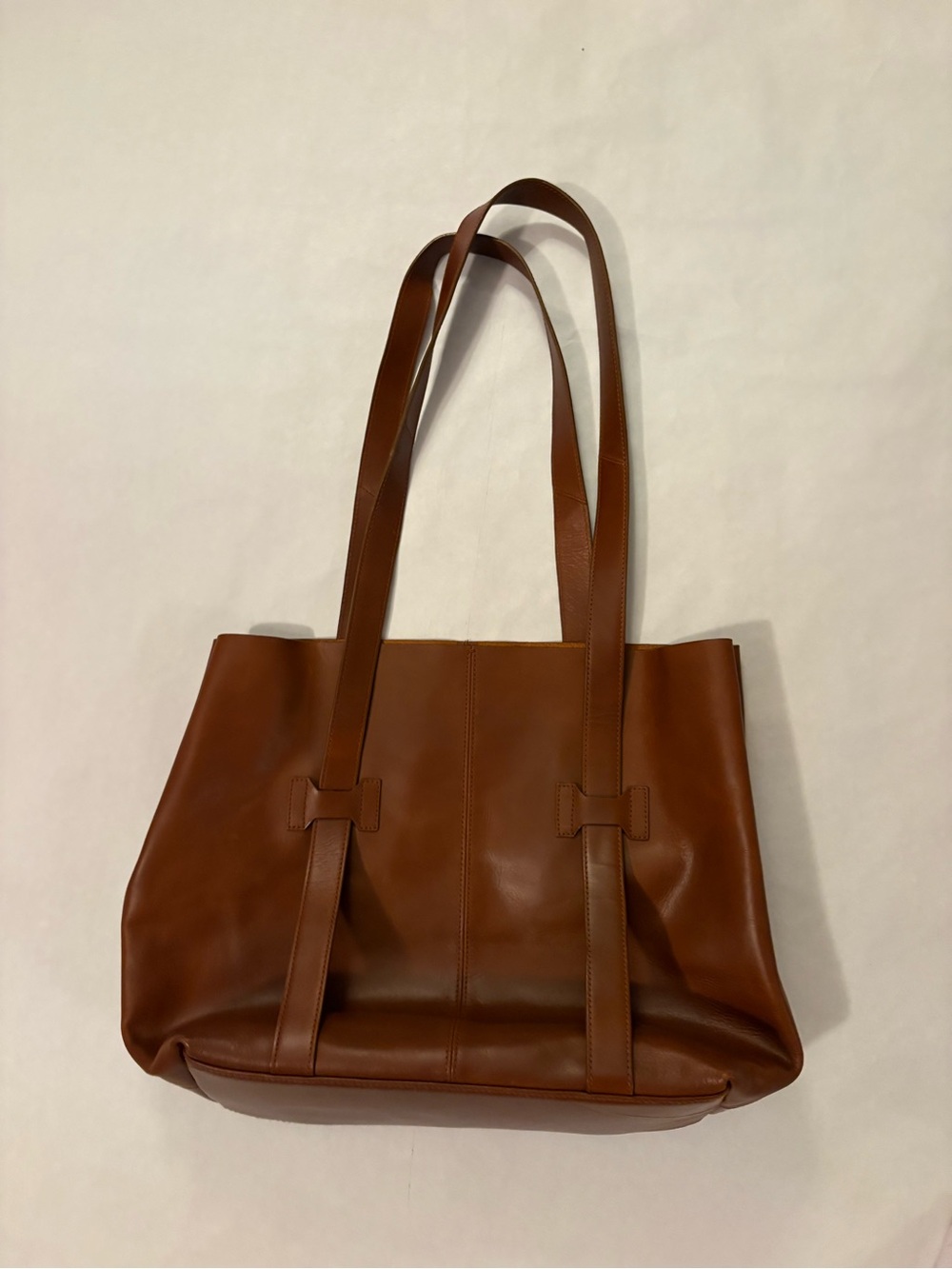 Orvis Chestnut Brown Leather Tote - Picture 2 of 4